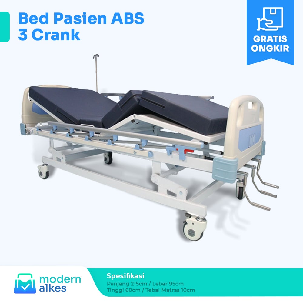 bed pasien abs 3 crank/engkol