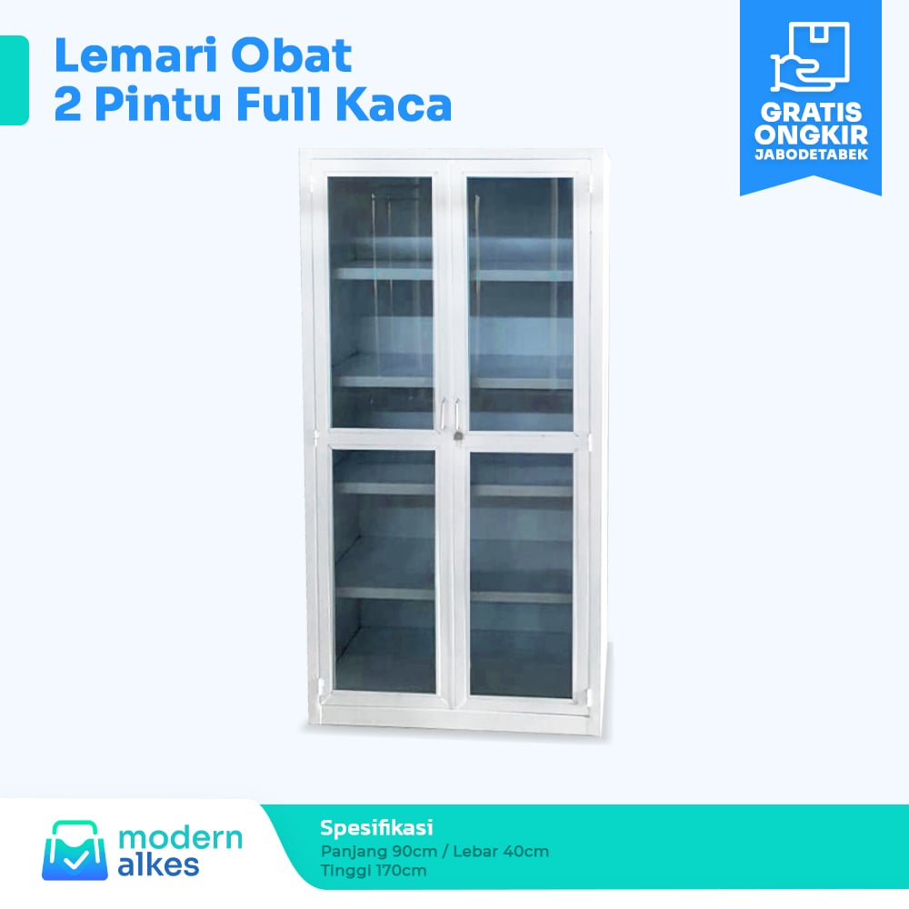 lemari obat full kaca