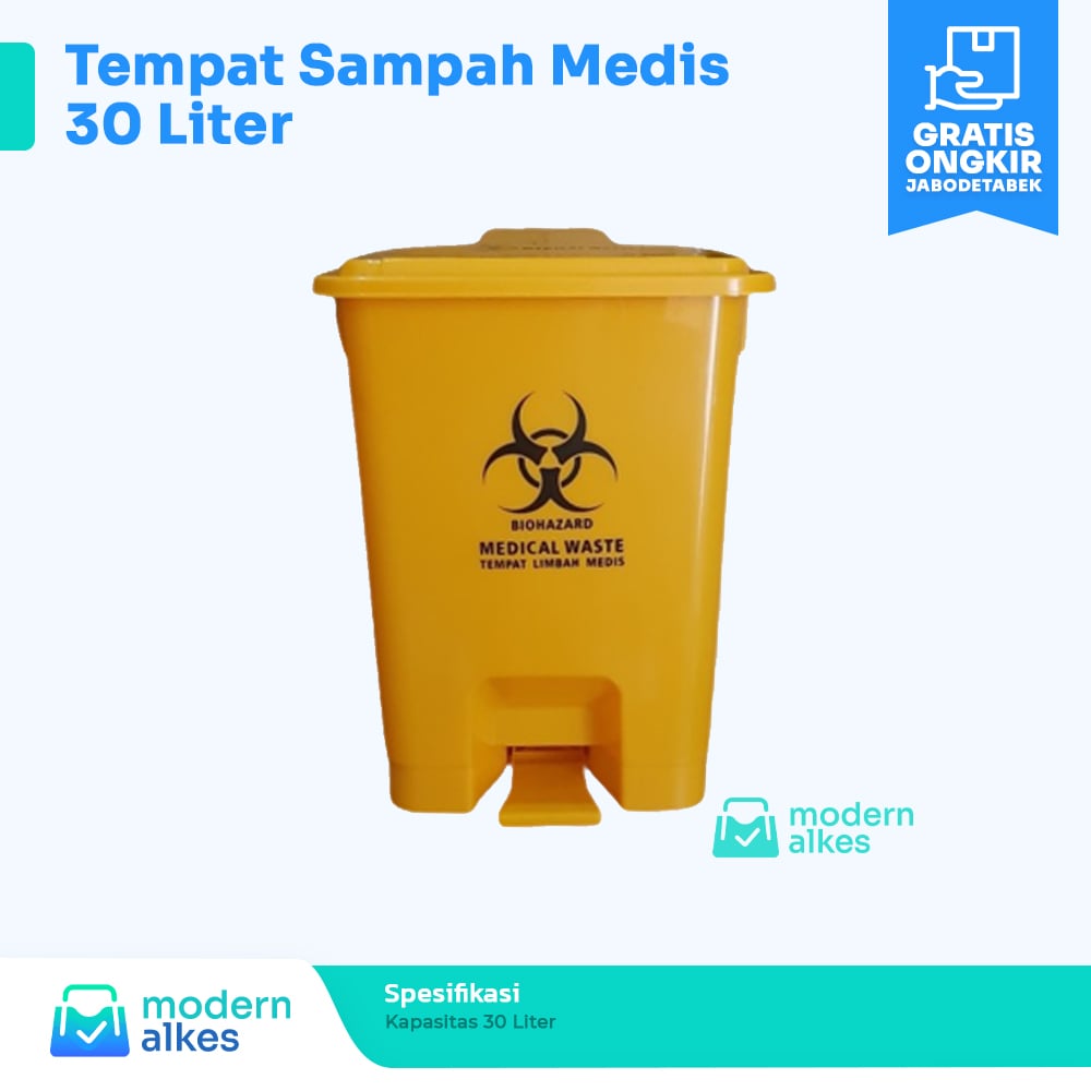 tempat sampah medis 30 ltr