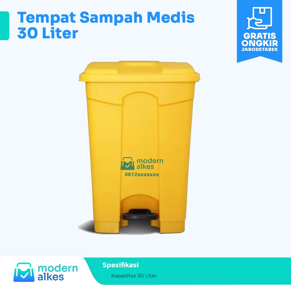 Tempat sampah medis 30 liter 2-min